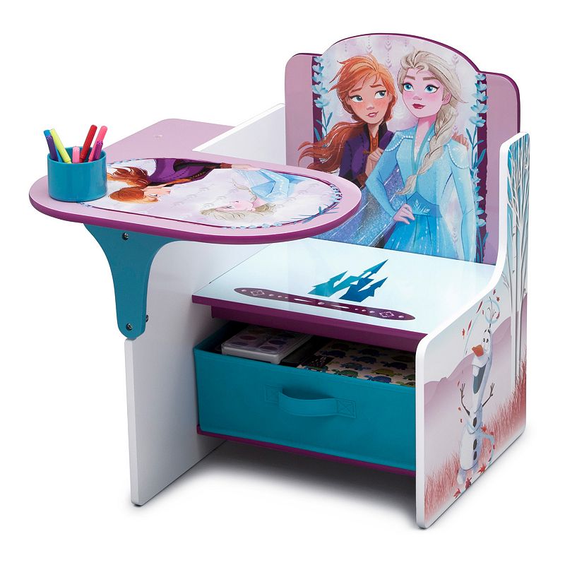 Disneys Frozen 2 Chair Desk with Storage Bin by Delta Children, Blue