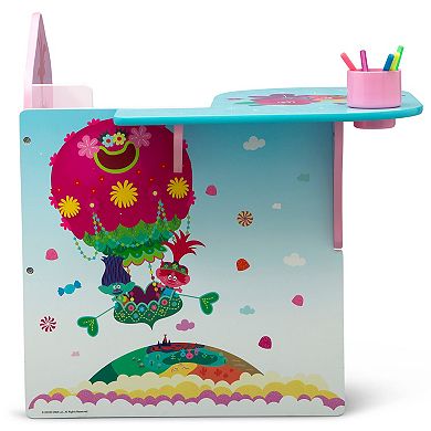 DreamWorks Trolls World Tour Chair Desk with Storage Bin by Delta Children