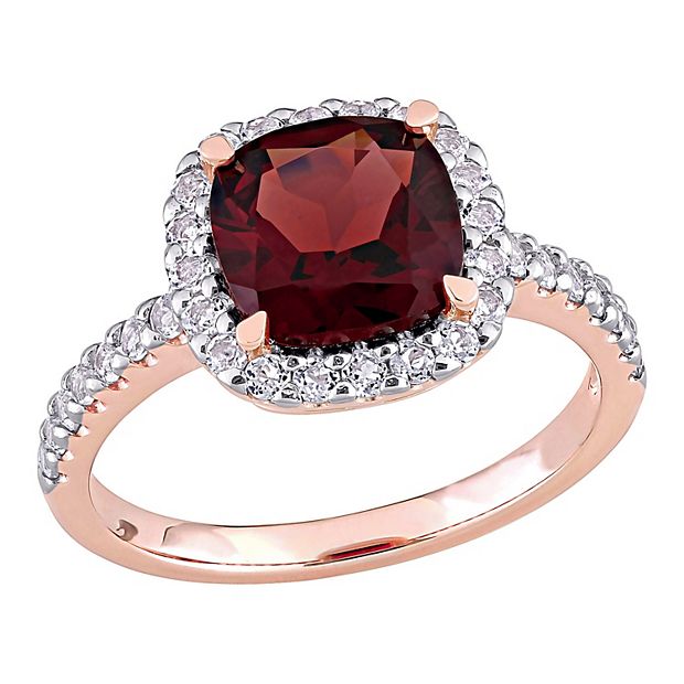 Kohls on sale garnet ring