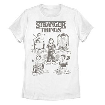 Juniors' Netflix Stranger Things Group Shot Classes Tee