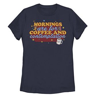 Juniors' Netflix Stranger Things "Mornings Are For Coffee And Contemplation" Tee