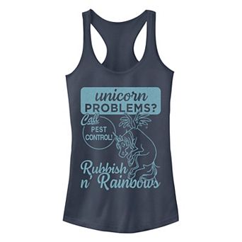 Juniors' Disney/Pixar Onward "Unicorn Problems? Call Pest Control" Tank Top