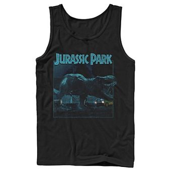 Men's Jurassic Park T Rex Roar Dark Photo Tank Top