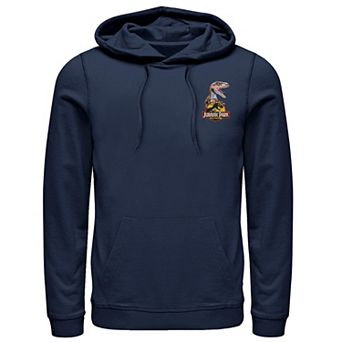 Men's Jurassic Park Raptor Hold Logo Pocket Hoodie