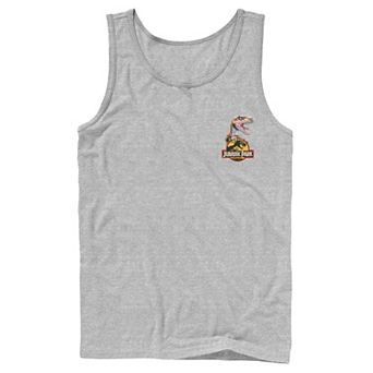 Men's Jurassic Park Raptor Hold Logo Pocket Tank Top