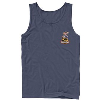 Men's Jurassic Park Raptor Hold Logo Pocket Tank Top