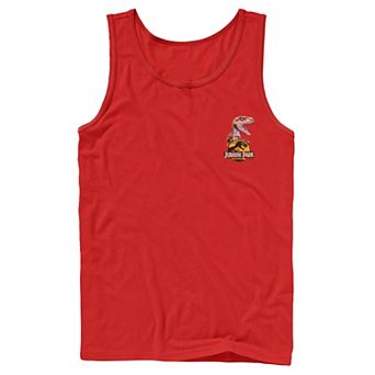 Men's Jurassic Park Raptor Hold Logo Pocket Tank Top
