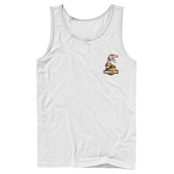 Men's Jurassic Park Raptor Hold Logo Pocket Tank Top