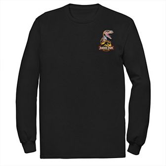 Men's Jurassic Park Raptor Hold Logo Pocket Tee