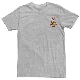 Men's Jurassic Park Raptor Hold Logo Pocket Tee