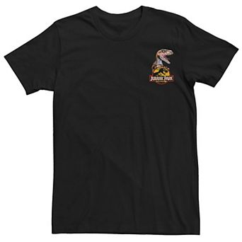 Men's Jurassic Park Raptor Hold Logo Pocket Tee