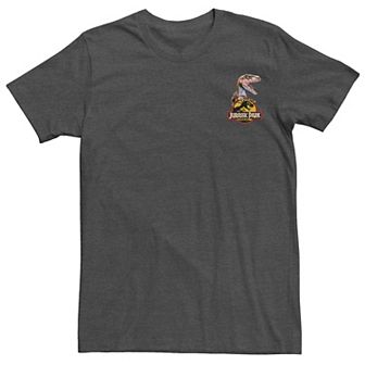 Men's Jurassic Park Raptor Hold Logo Pocket Tee