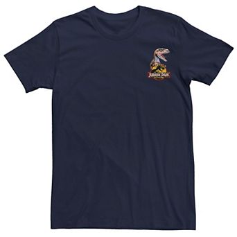Men's Jurassic Park Raptor Hold Logo Pocket Tee