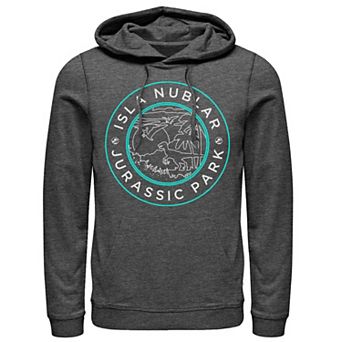 Men's Jurassic Park Isla Nublar Badge Retro Hoodie