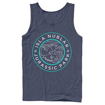 Men's Jurassic Park Isla Nublar Badge Retro Tank Top
