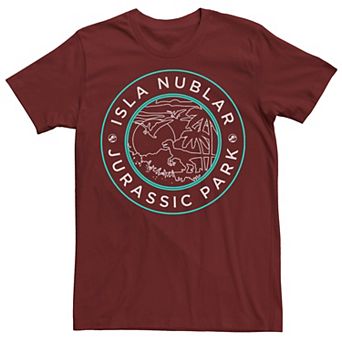Men's Jurassic Park Isla Nublar Badge Retro Tee