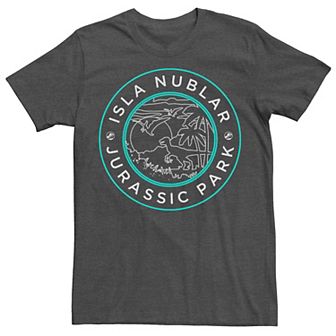 Men's Jurassic Park Isla Nublar Badge Retro Tee