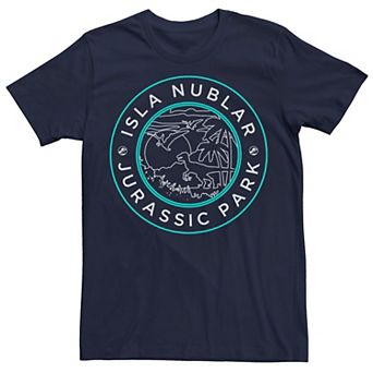 Men's Jurassic Park Isla Nublar Badge Retro Tee