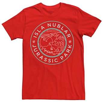 Men's Jurassic Park Isla Nublar Badge Retro Tee