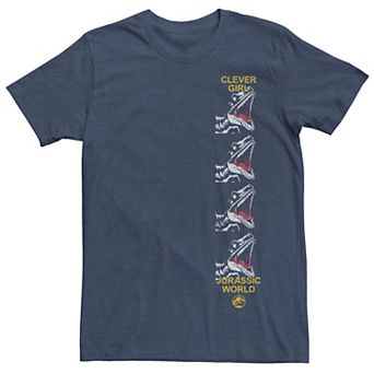 Men's Jurassic World Clever Raptor Head Side Print Tee