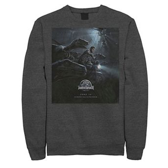 Men's Jurassic World Owen Ride Raptor Movie Poster Sweatshirt