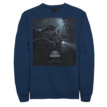 Men's Jurassic World Owen Ride Raptor Movie Poster Sweatshirt