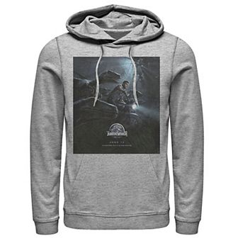 Men's Jurassic World Owen Ride Raptor Movie Poster Hoodie