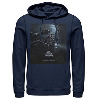 Men's Jurassic World Owen Ride Raptor Movie Poster Hoodie