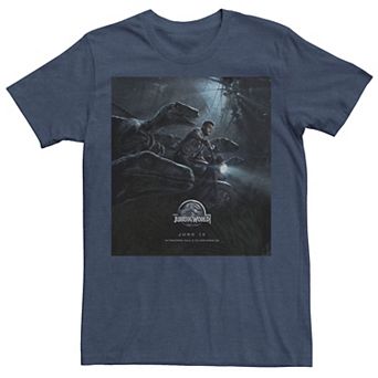 Men's Jurassic World Owen Ride Raptor Movie Poster Tee