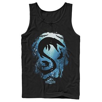 Men's Jurassic World Megalodon Silhouette Tank Top