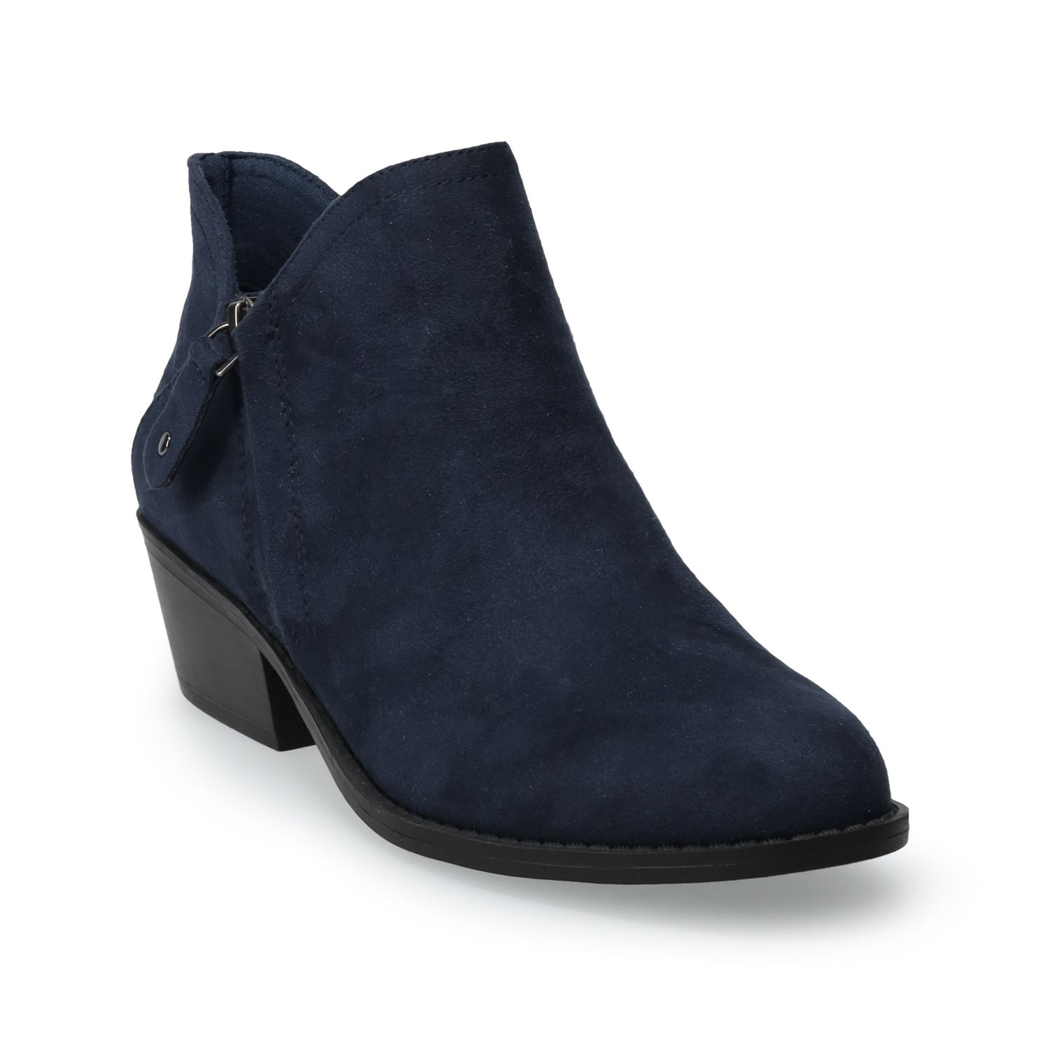 Womens Blue Casual Ankle Boots - Shoes 