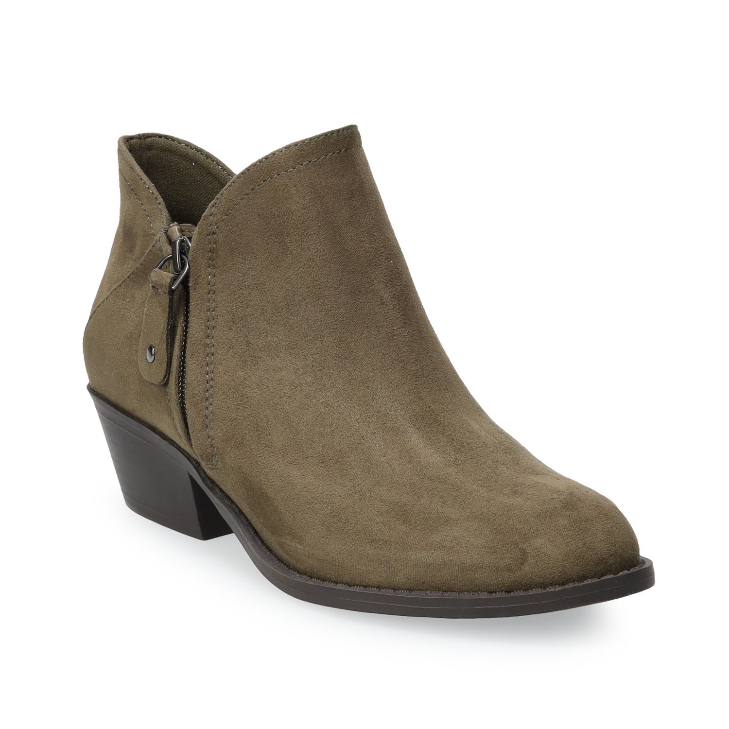 womens green ankle boots