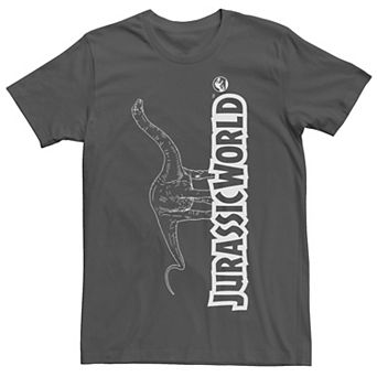Men's Jurassic World Longneck Dinosaur Title Logo Outline Tee