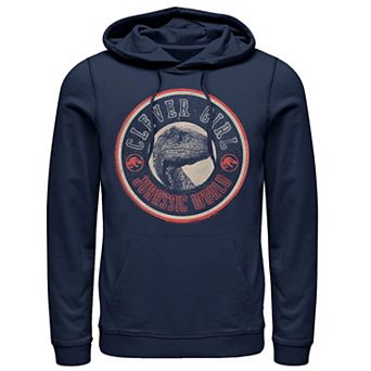 Men's Jurassic World Retro Clever Girl Circle Logo Hoodie