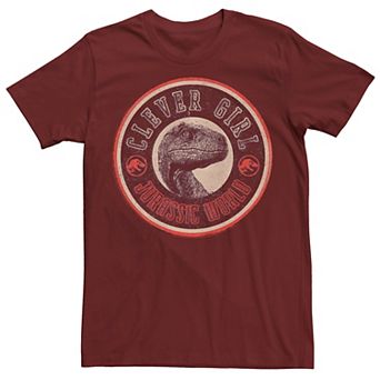 Men's Jurassic World Retro Clever Girl Circle Logo Tee