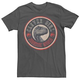 Men's Jurassic World Retro Clever Girl Circle Logo Tee