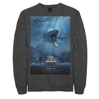 Men's Jurassic World Mosasaurus Movie Poster Sweatshirt