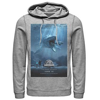 Men's Jurassic World Mosasaurus Movie Poster Hoodie