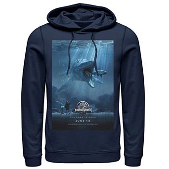 Men's Jurassic World Mosasaurus Movie Poster Hoodie