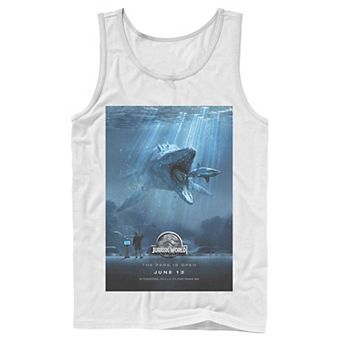 Men's Jurassic World Mosasaurus Movie Poster Tank Top