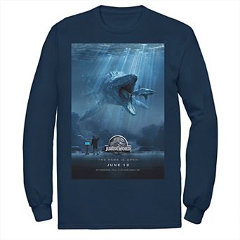 Men's Jurassic World Mosasaurus Movie Poster Tee