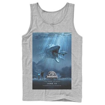 Men's Jurassic World Mosasaurus Movie Poster Tee