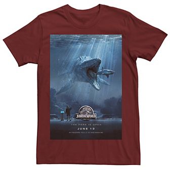 Men's Jurassic World Mosasaurus Movie Poster Tee