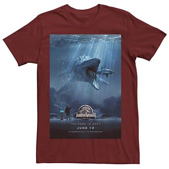 Men's Jurassic World Mosasaurus Movie Poster Tee