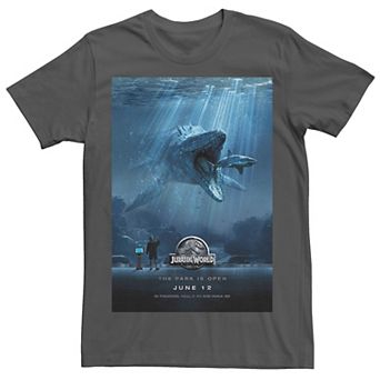 Men's Jurassic World Mosasaurus Movie Poster Tee