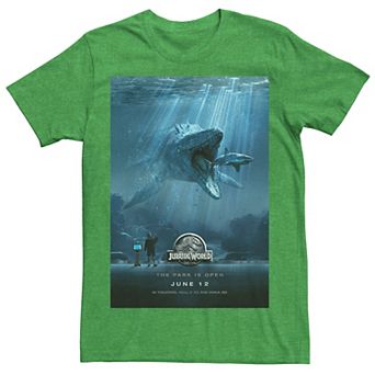 Men's Jurassic World Mosasaurus Movie Poster Tee
