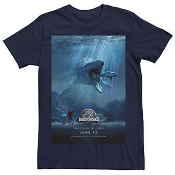 Men's Jurassic World Mosasaurus Movie Poster Tee