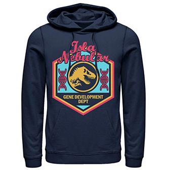 Men's Jurassic World Isla Nebular Gene Dept. Badge Hoodie