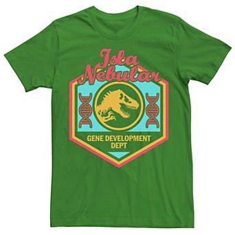 Men's Jurassic World Isla Nebular Gene Dept. Badge Tee