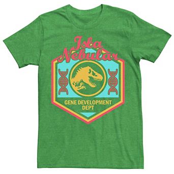 Men's Jurassic World Isla Nebular Gene Dept. Badge Tee